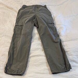 Uniqlo green utility-style cargo pants, womens XS